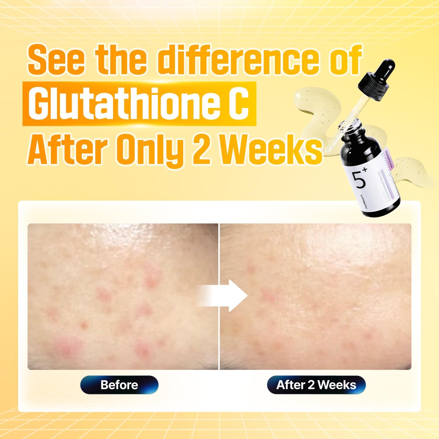 Detalle de Numbuzin No.5 Suero: concentrato vitaminico con glutatione per uniformare le macchie