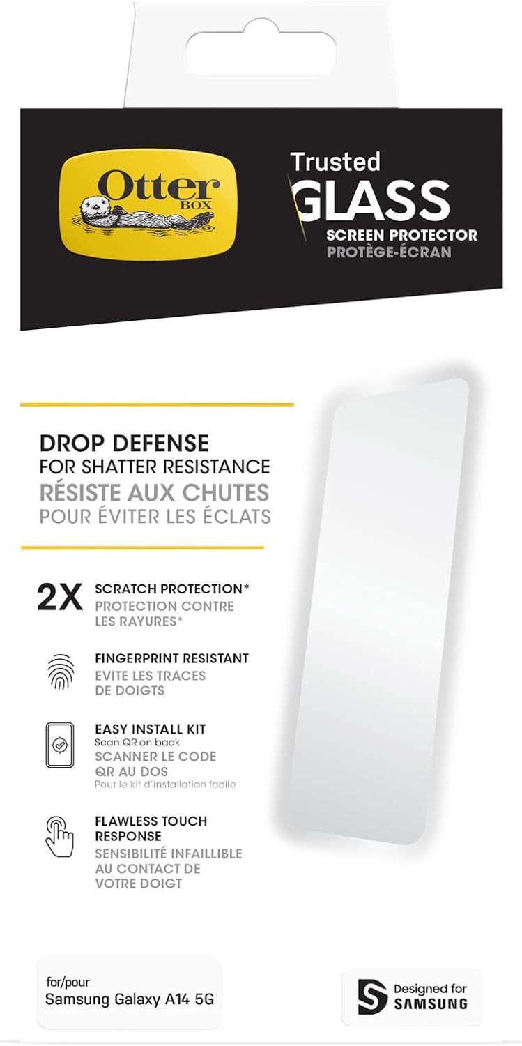 Thumbnail 4 de OtterBox Protecteur d'écran Trusted Glass pour Samsung Galaxy A13 5G / A04s – Verre trempé