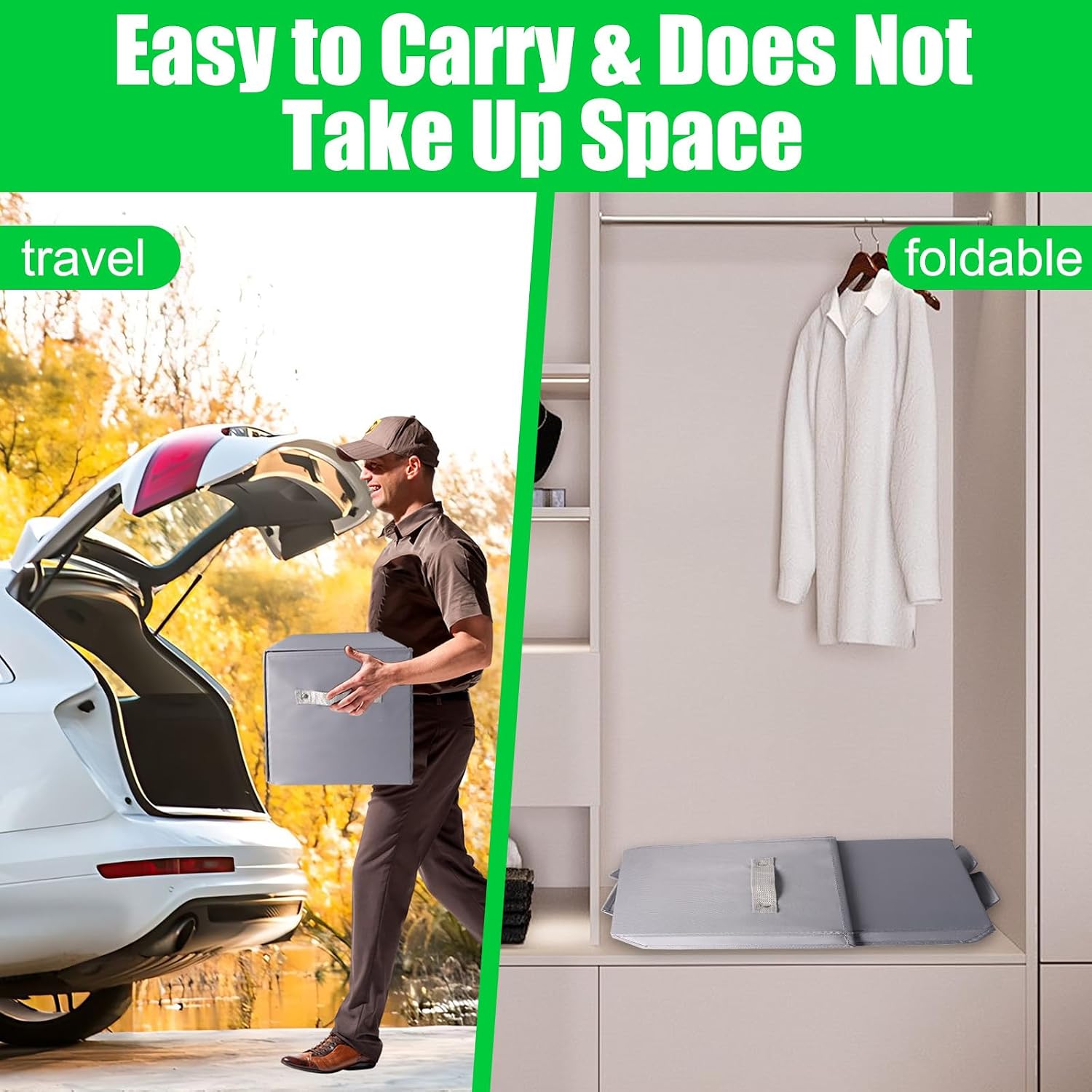 Thumbnail 6 de LPQKCcY Toy Car Storage 3-in-1 play mat for 20 cars