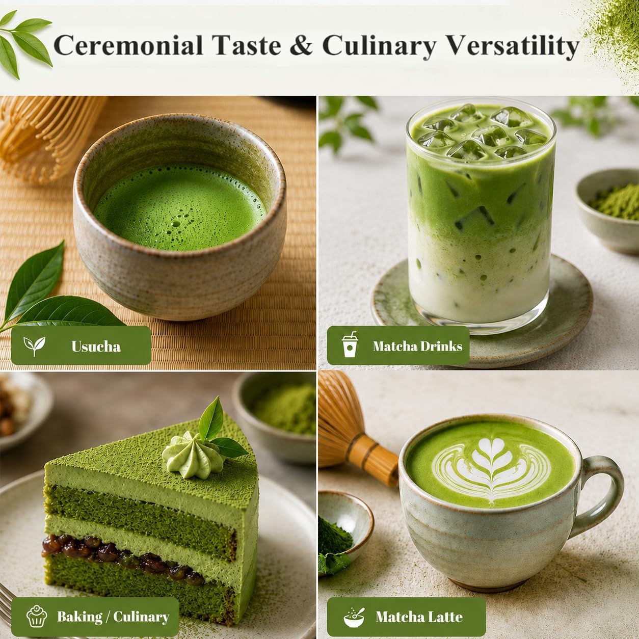 Detalle de YYCY Uji Matcha Powder, Stone-Ground in Kyoto, 50g