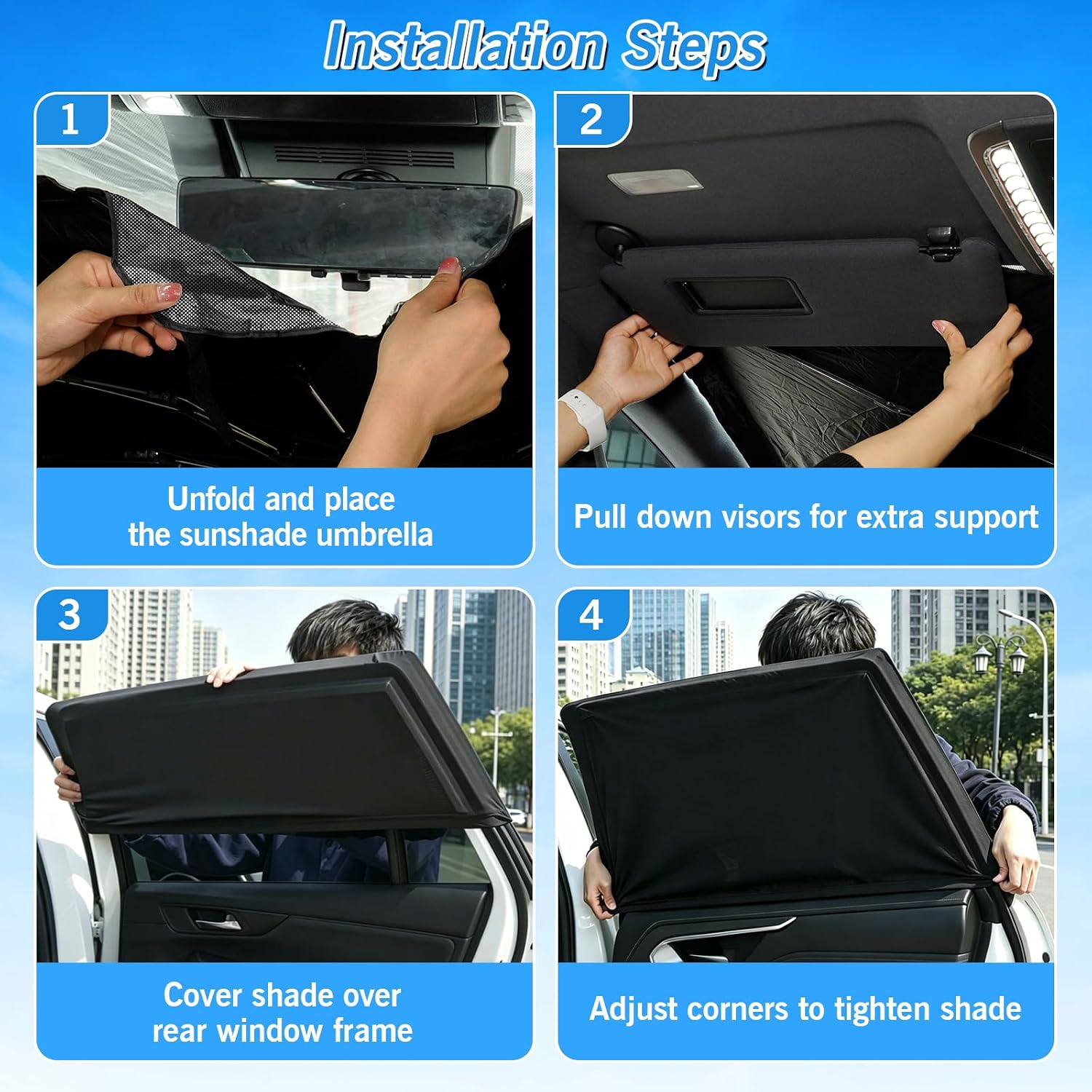 Thumbnail 6 de KUST Tesla Model Y Juniper 2025-2026 Window Shades, 8-Piece Blackout Set