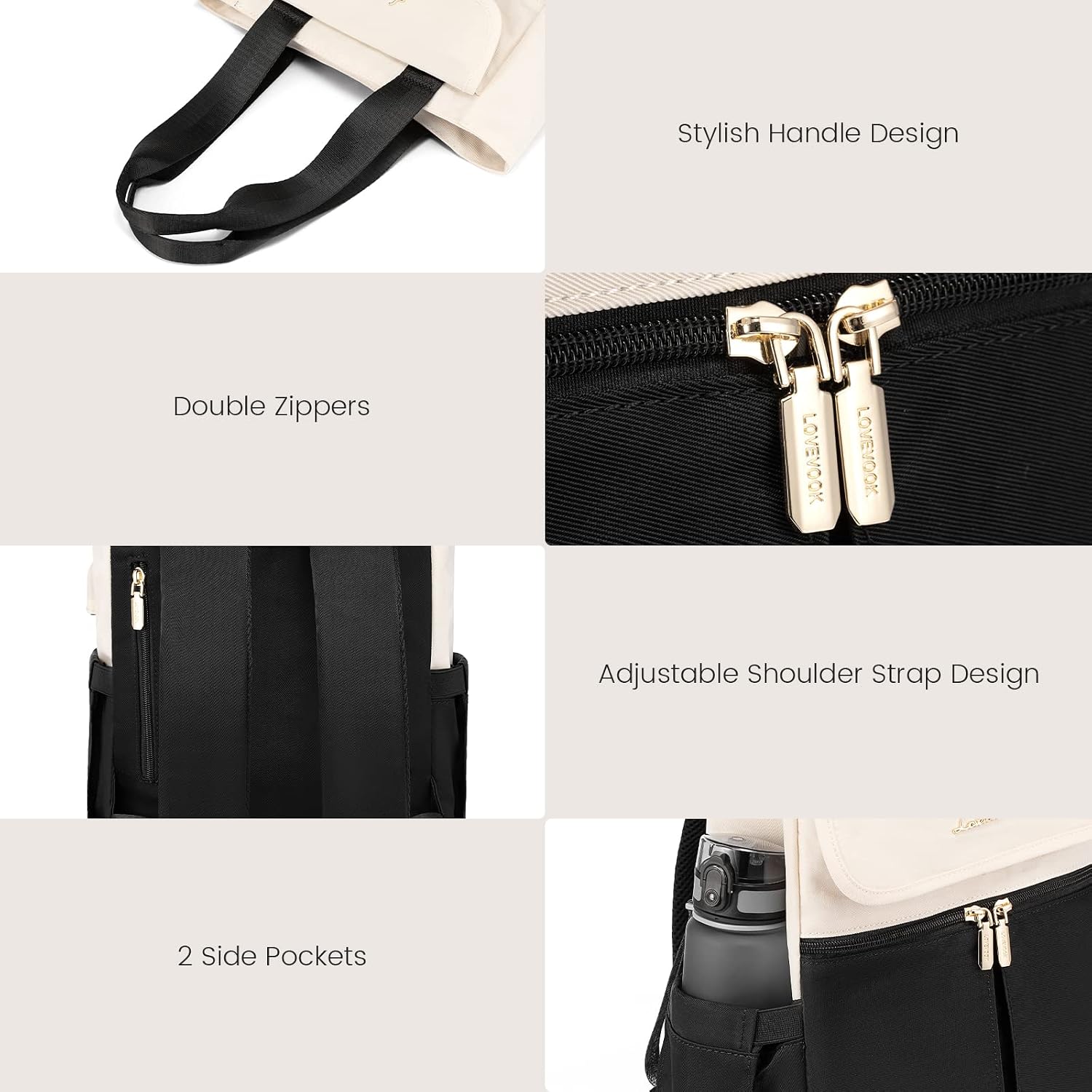 Thumbnail 4 de LOVEVOOK Rucksack Damen Klein 13,3 Zoll
