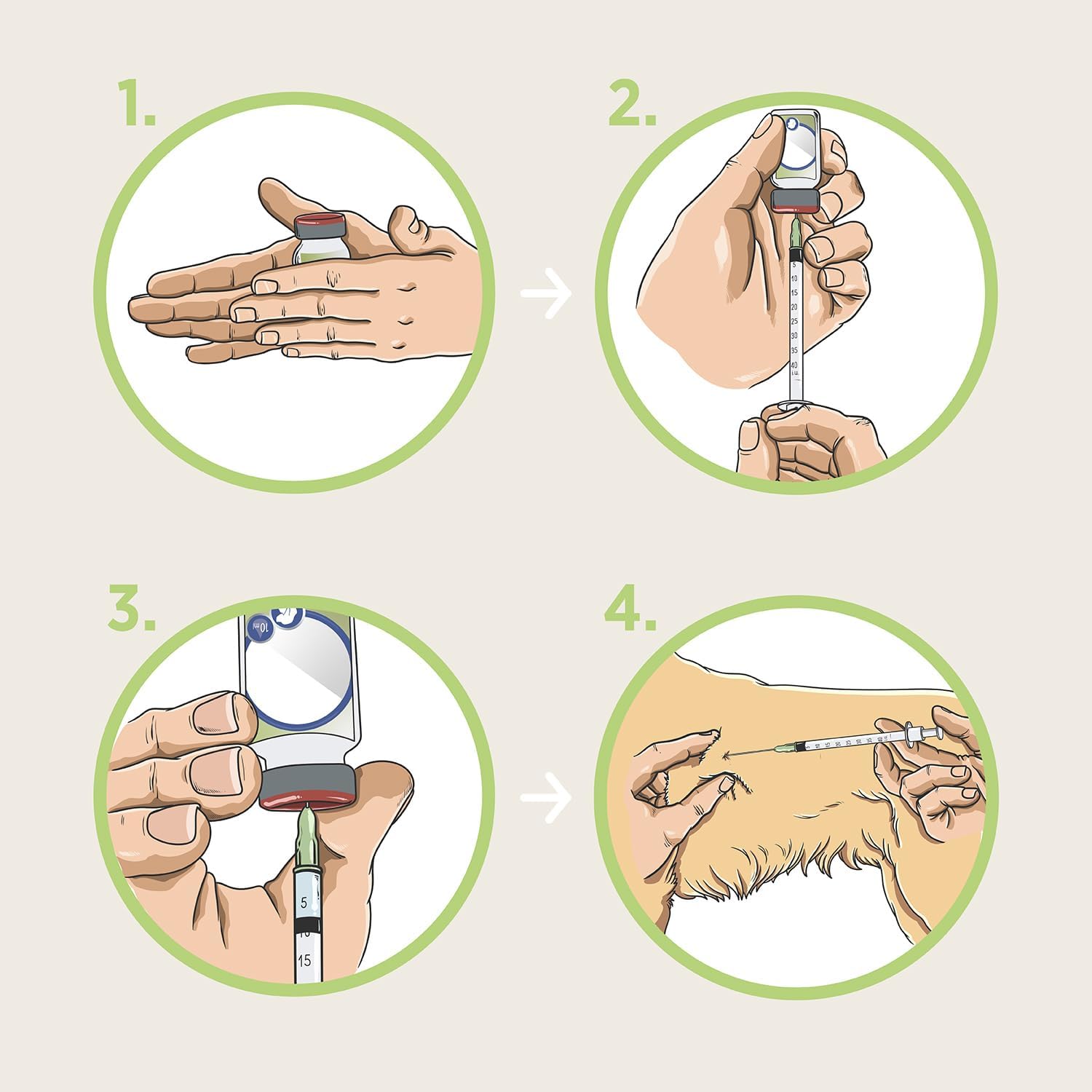 Detalle de Siringhe Sterili Monouso per Somministrazione di Insulina Veterinaria 1 ml (40 UI/ml) – 120 Pezzi