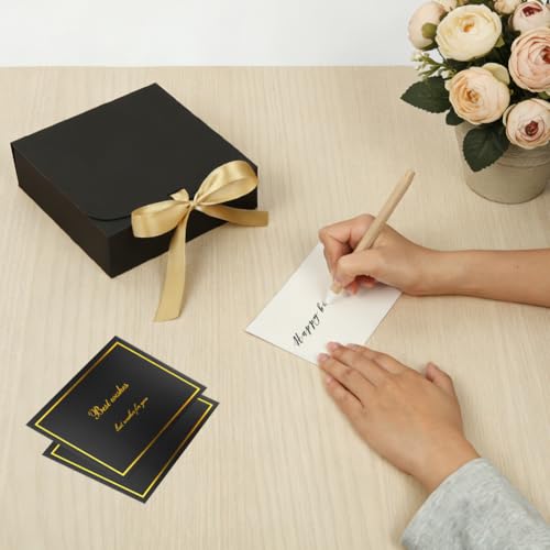 Thumbnail 8 de AOOSU Boîte Cadeau avec Couvercle — Lot de 10 boîtes pliables 16,5 x 16,5 x 5 cm noires