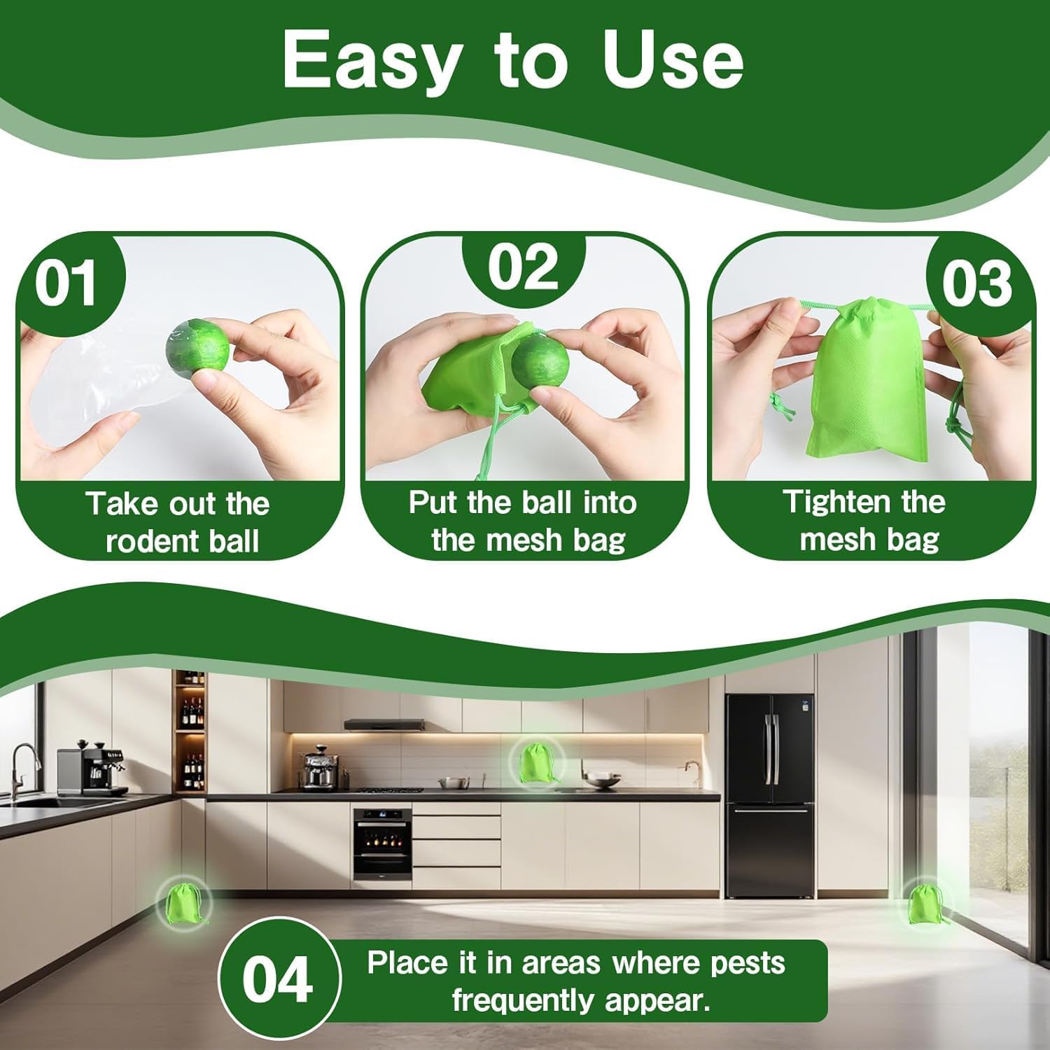 Thumbnail 6 de Mouse Repellent, Peppermint Oil Rat Repellent for Pest Insect (10) by BIBILU