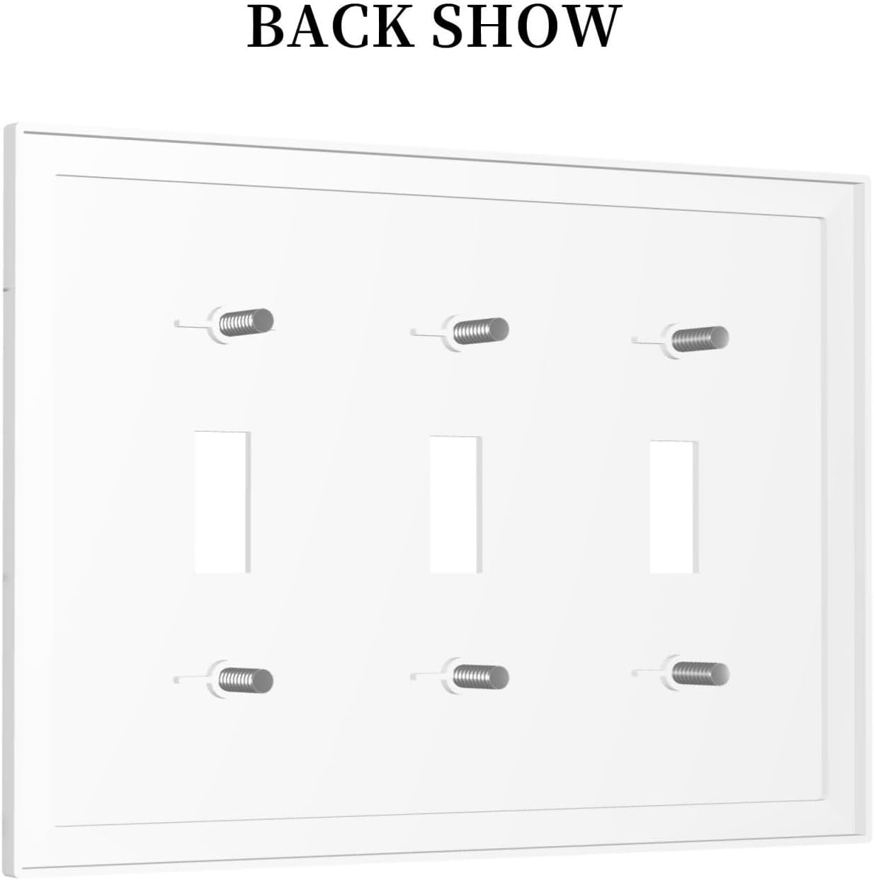 Detalle 2 de JOOJIAO Light Switch Cover Plate, 3-Gang