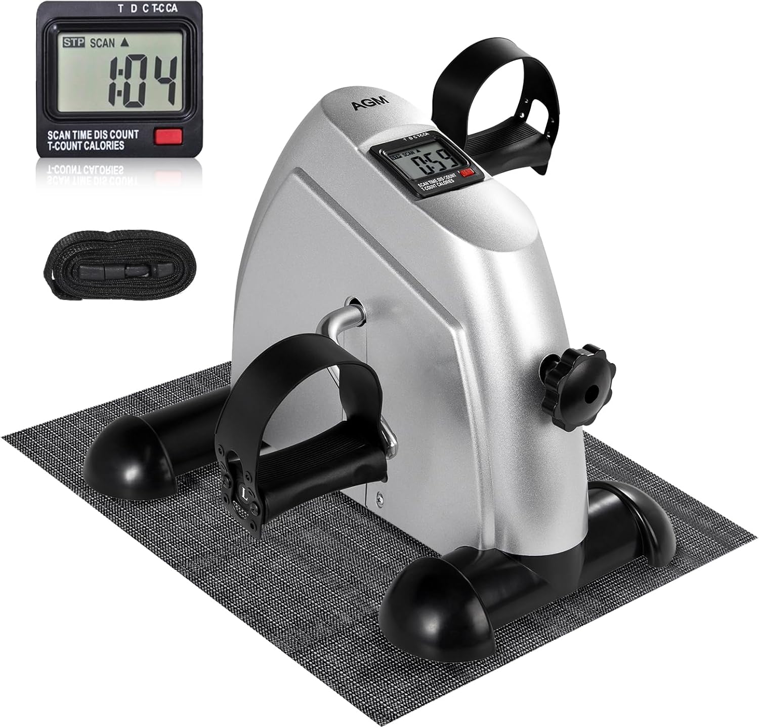 Thumbnail 6 de AGM Mini Exercise Bike Pedal (Under-Desk) with LCD Display for Legs and Arms