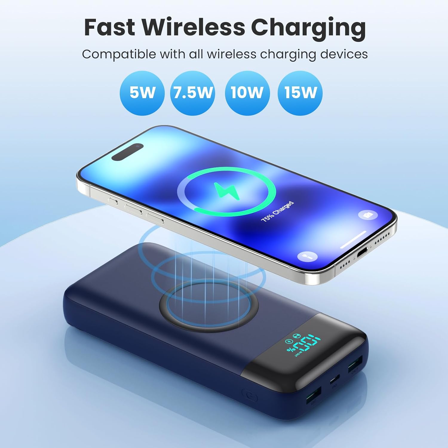 Detalle 2 de Power Bank Wireless 26800mAh 7 in 1