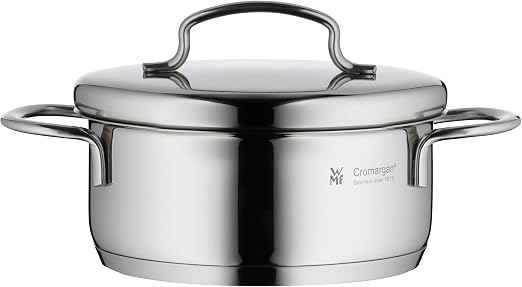 Detalle de WMF Mini Olla Baja 12cm con Tapa de Metal 🥘
