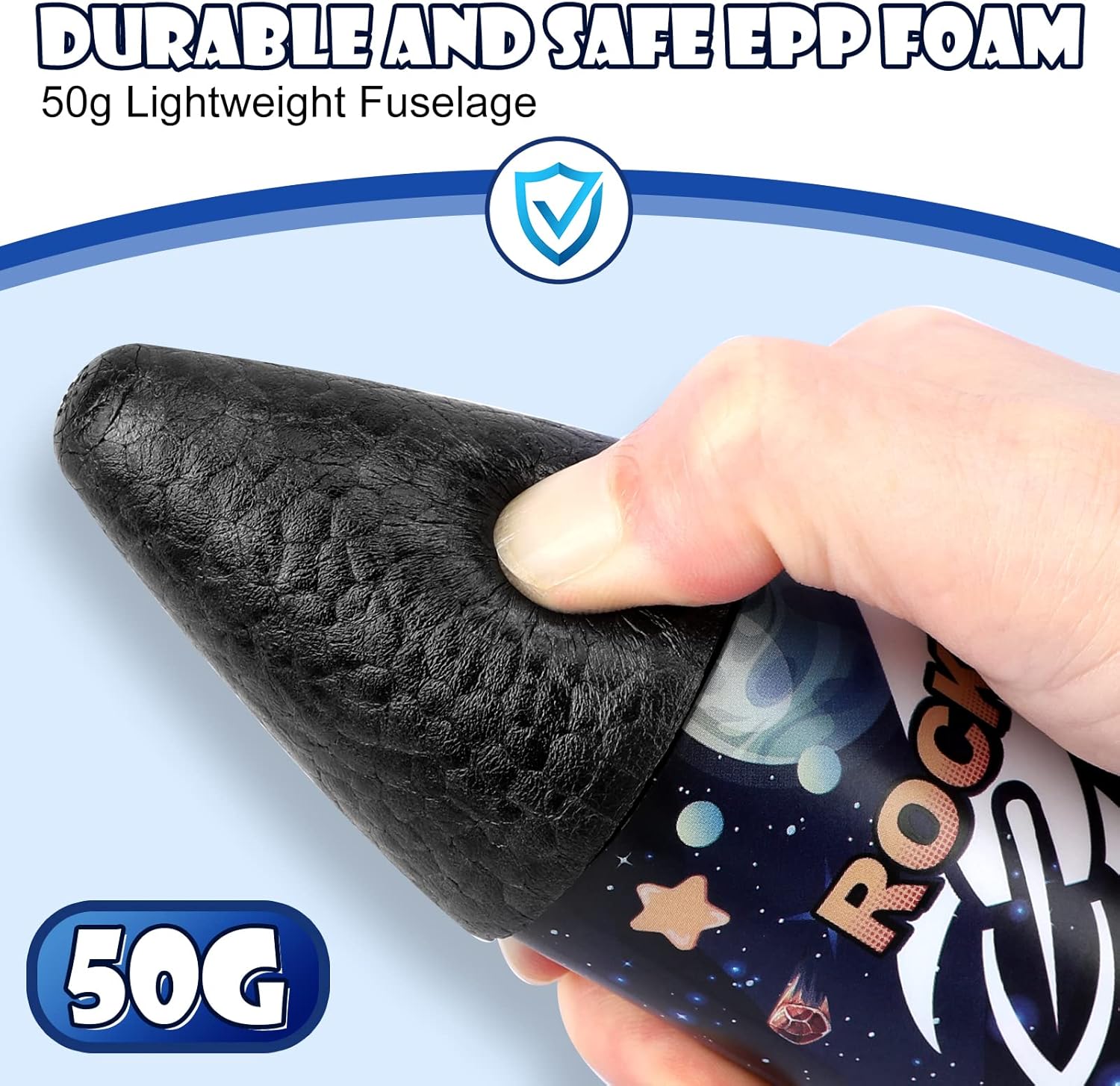 Thumbnail 3 de Mafbeanl Kids Rocket Launcher (Self-Launching Motorized Air Rocket Toy) with LED Night Launch & Parachute Landing