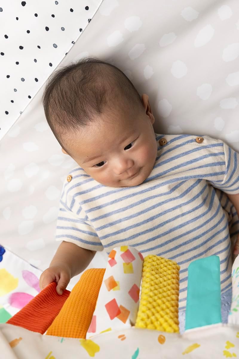 Detalle 1 de Lovevery The Sensory Stripes Sensory Toy for Play Gym, Multi-Coloured Fabric