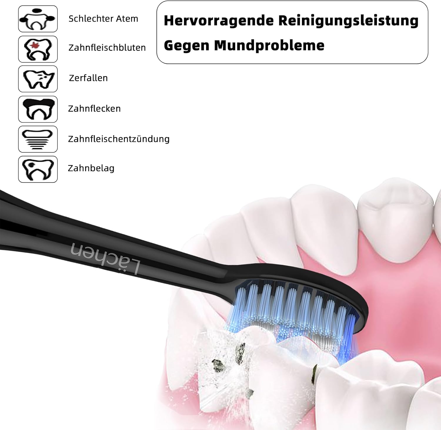Thumbnail 1 de Lächen S121 Ersatzbürstenkopf 4er-Pack 🪥