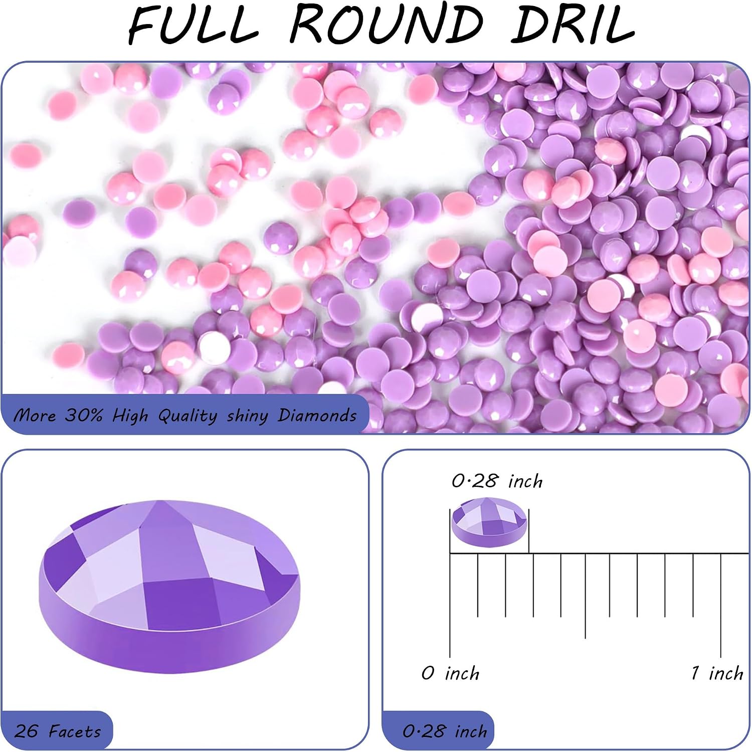 Thumbnail 5 de SKRYUIE Diamond Painting Kit, 12x16 Inch