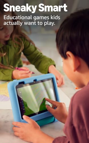 Detalle 2 de Amazon Fire 7 Kids Tablet (Ages 3-7) with 16 GB, Blue