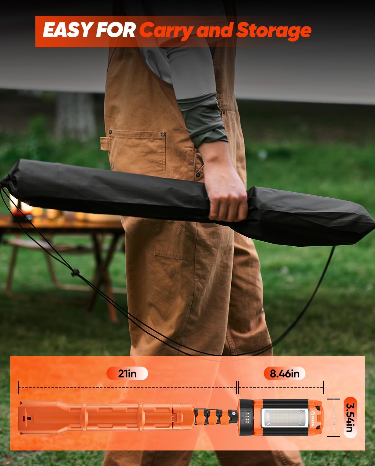 Thumbnail 6 de Saker LD18 Portable Camping Light with Stand