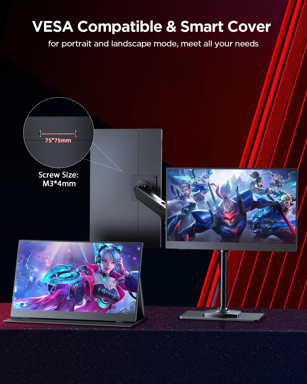 Thumbnail 4 de UPERFECT 2K 120Hz Portable Gaming Monitor 16"