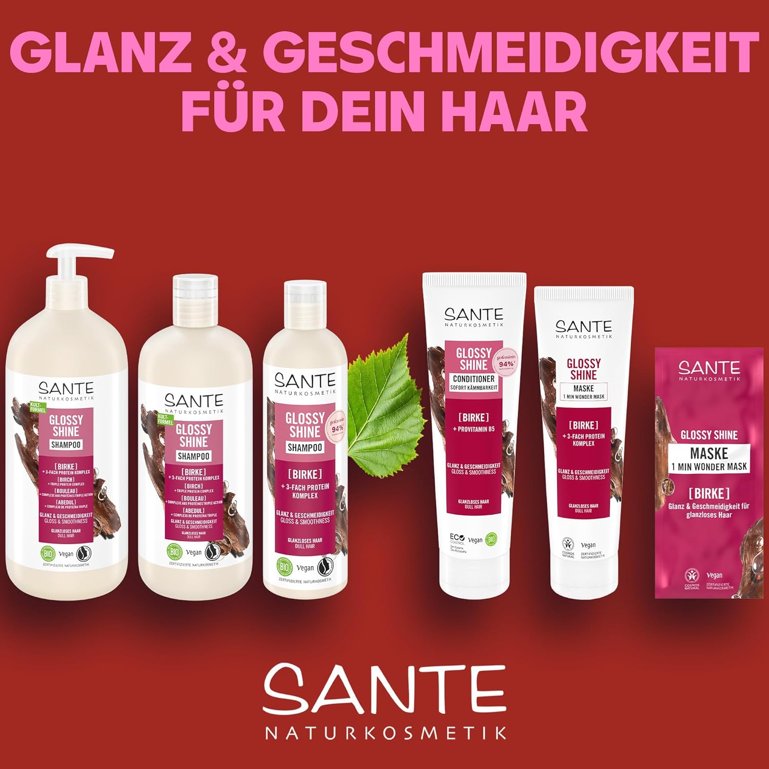 Thumbnail 4 de SANTE Naturkosmetik Glossy Shine Shampoo 950 ml