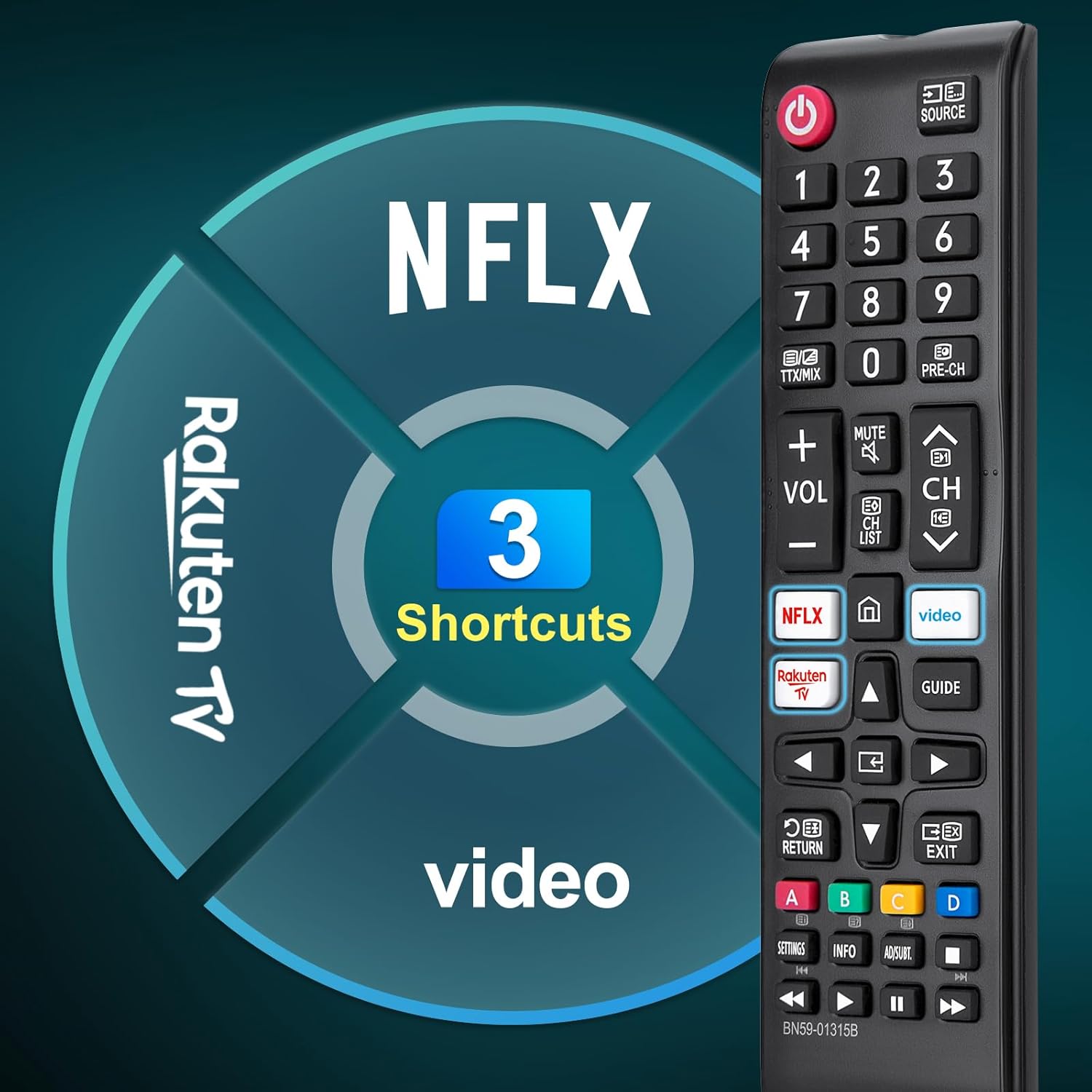 Thumbnail 3 de Ersatz Fernbedienung für Samsung TV 2er-Pack