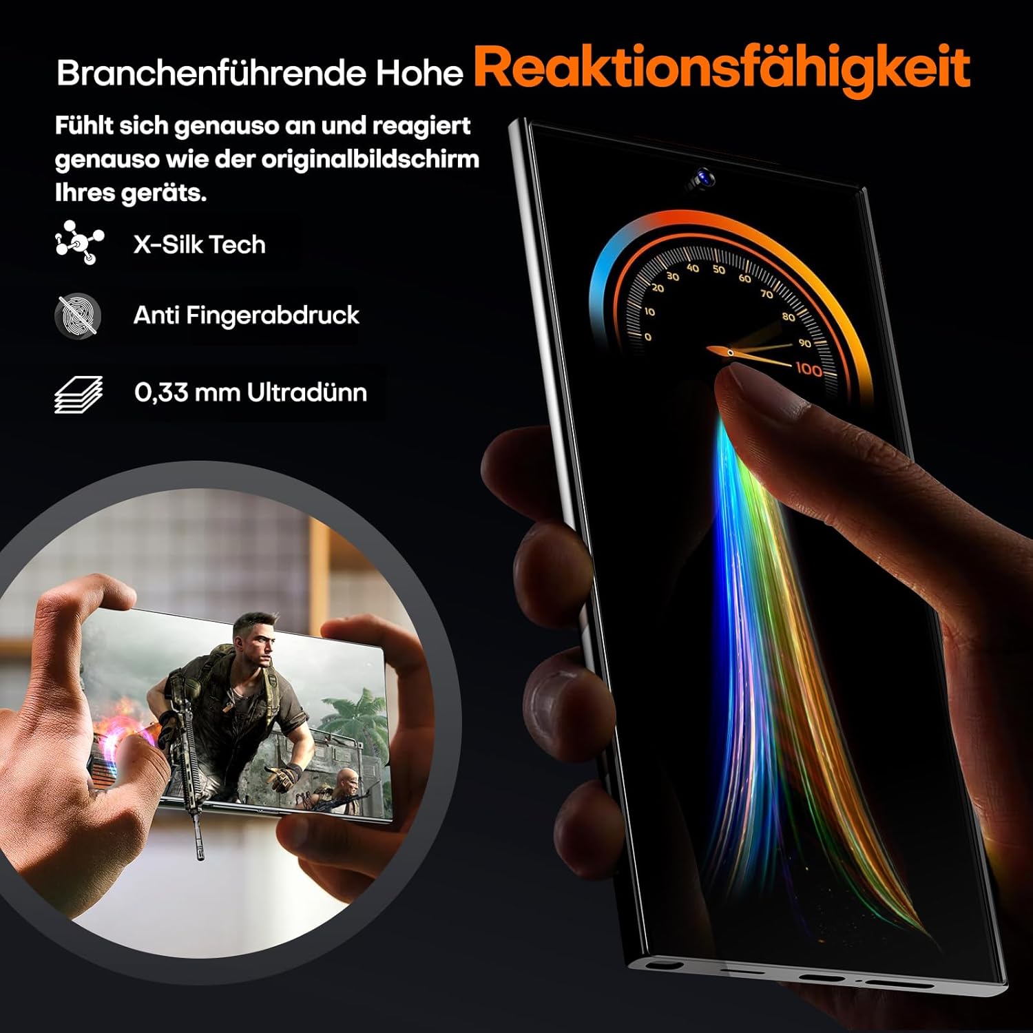 Thumbnail 3 de LϟK Galaxy S24 Ultra Panzerglasfolien 2er-Pack