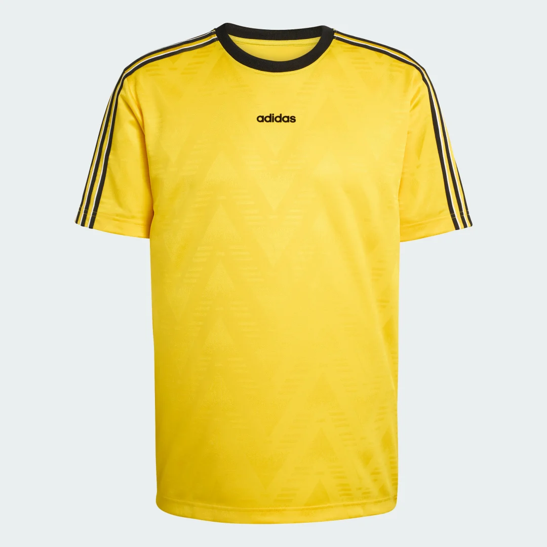 Detalle de Camiseta de jacquard Adidas – Amarillo