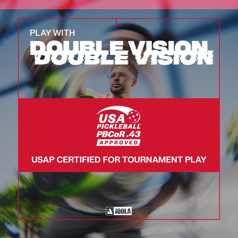 Thumbnail 4 de JOOLA Vision/Double Vision Pickleball Paddles – SK Film for Reduced Vibration, USAP Approved