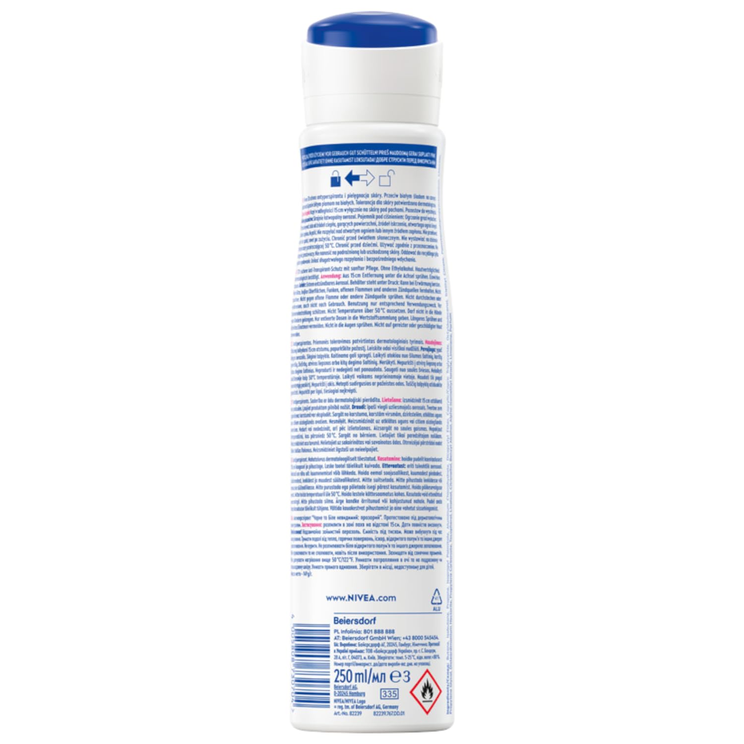 Thumbnail 1 de NIVEA Black&White Invisible Clear Antitranspirant Spray für Damen – 250 ml