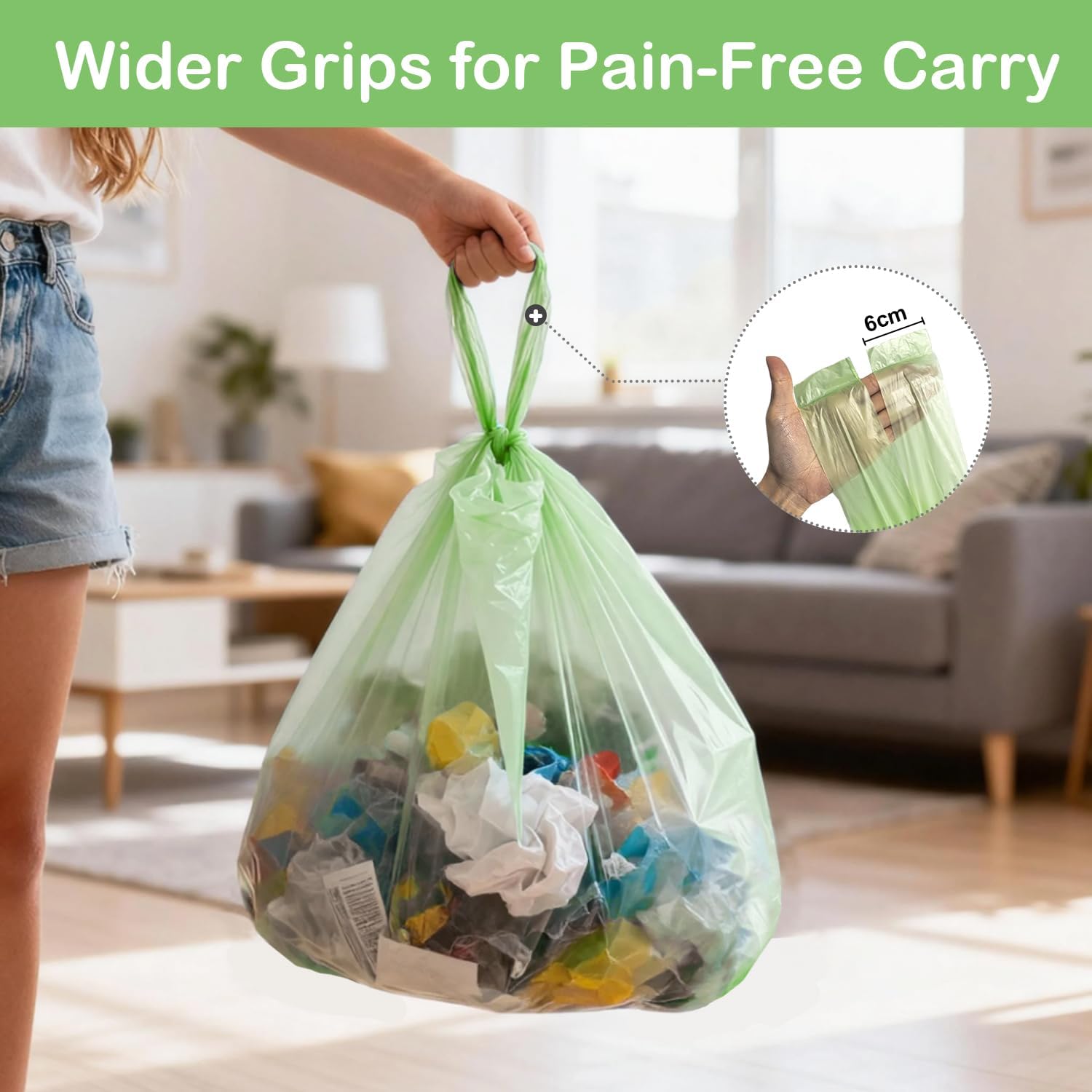 Detalle 1 de XOTOZO 10L Biodegradable Bin Liners 200pc