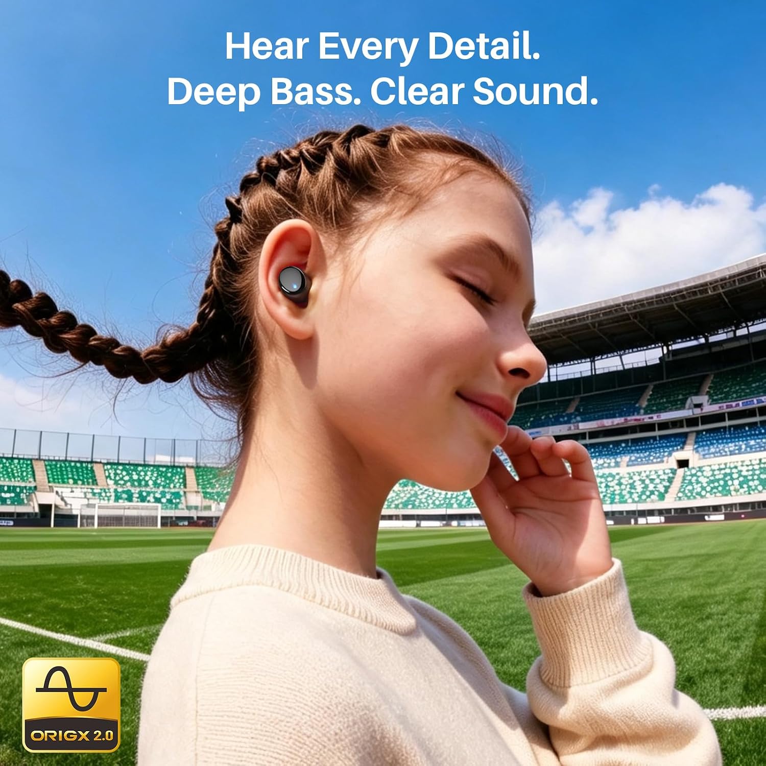 Detalle 1 de TOZO T6 Wireless Earbuds, Bluetooth 5.3, IPX8, Up to 40 Hours