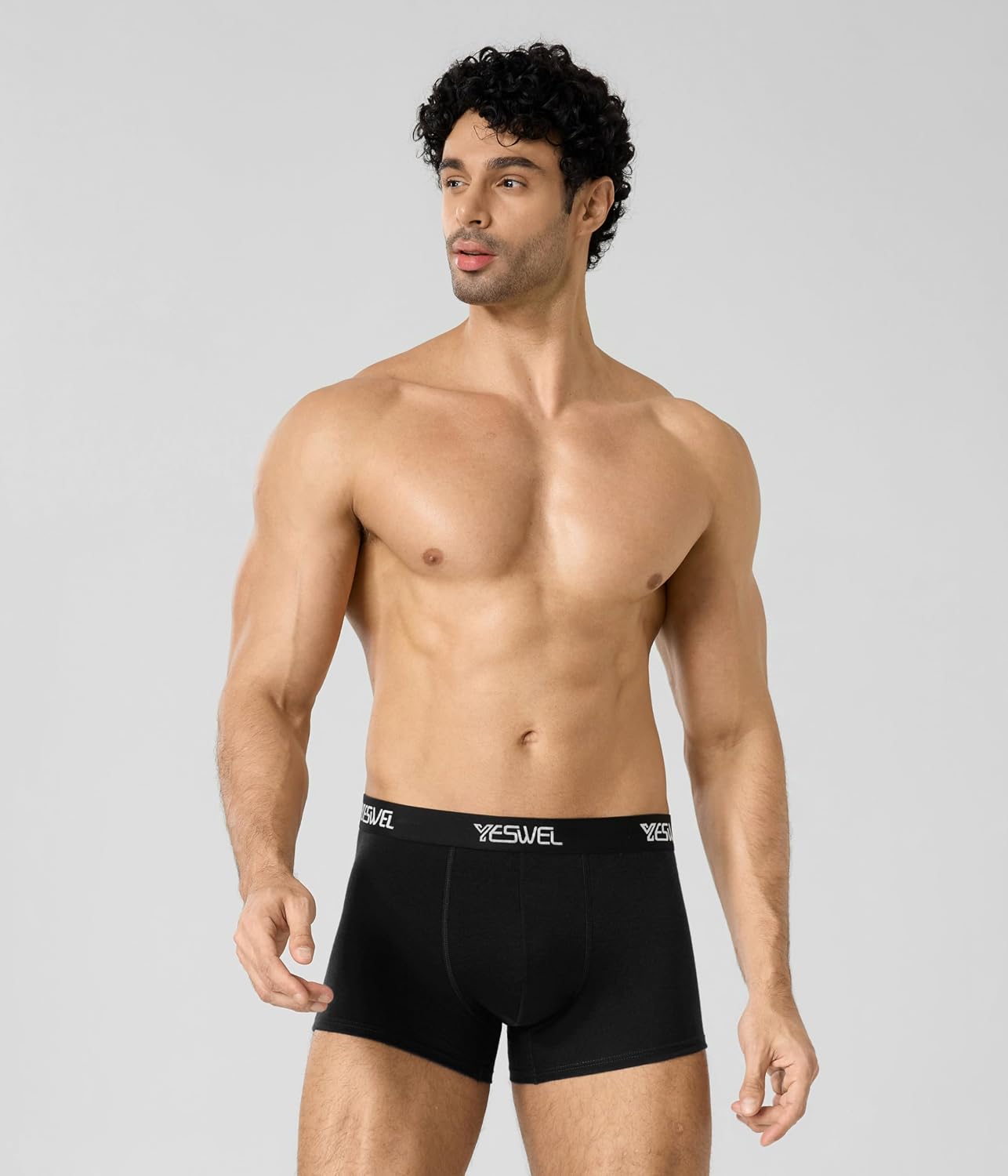 Detalle de YESWEL Boxershorts Herren 10er Pack aus gekämmter Baumwolle – tagless, atmungsaktiv und bequemer Bund (Gr. S–3XL)