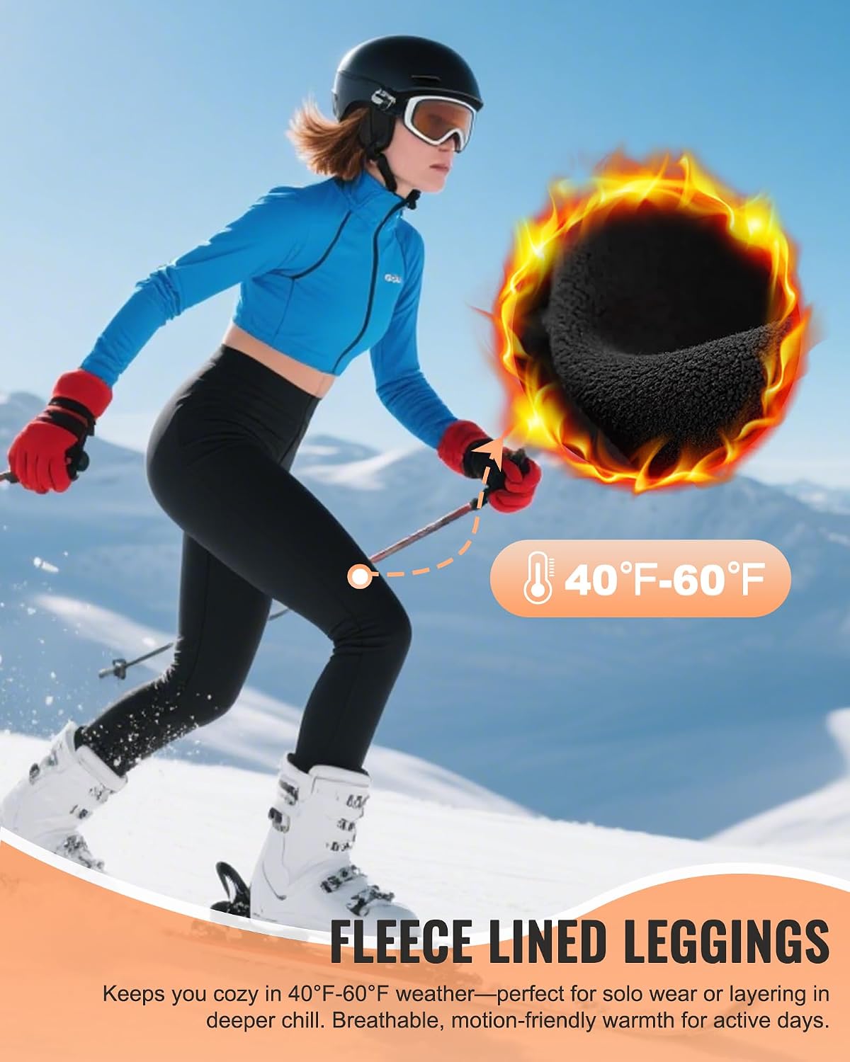 Detalle 2 de QGGQDD Fleece Lined Leggings