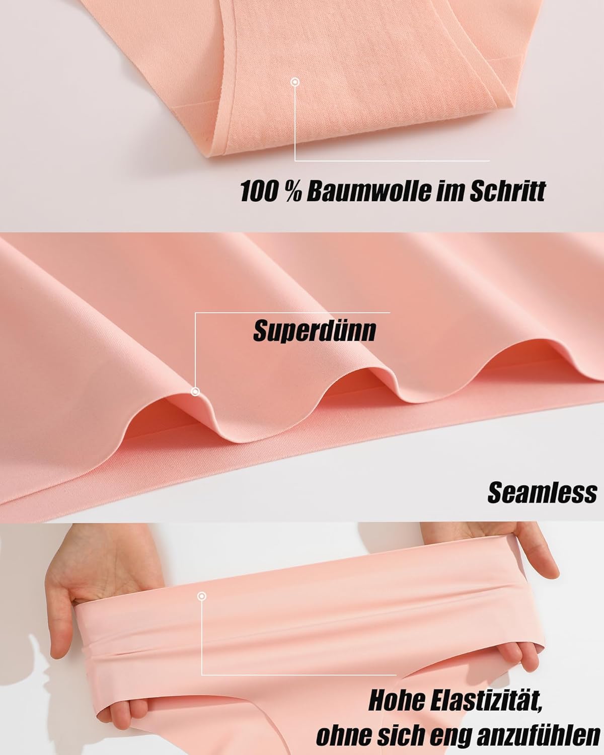 Detalle 1 de ALL OF SHE mutandine seamless 5 pack