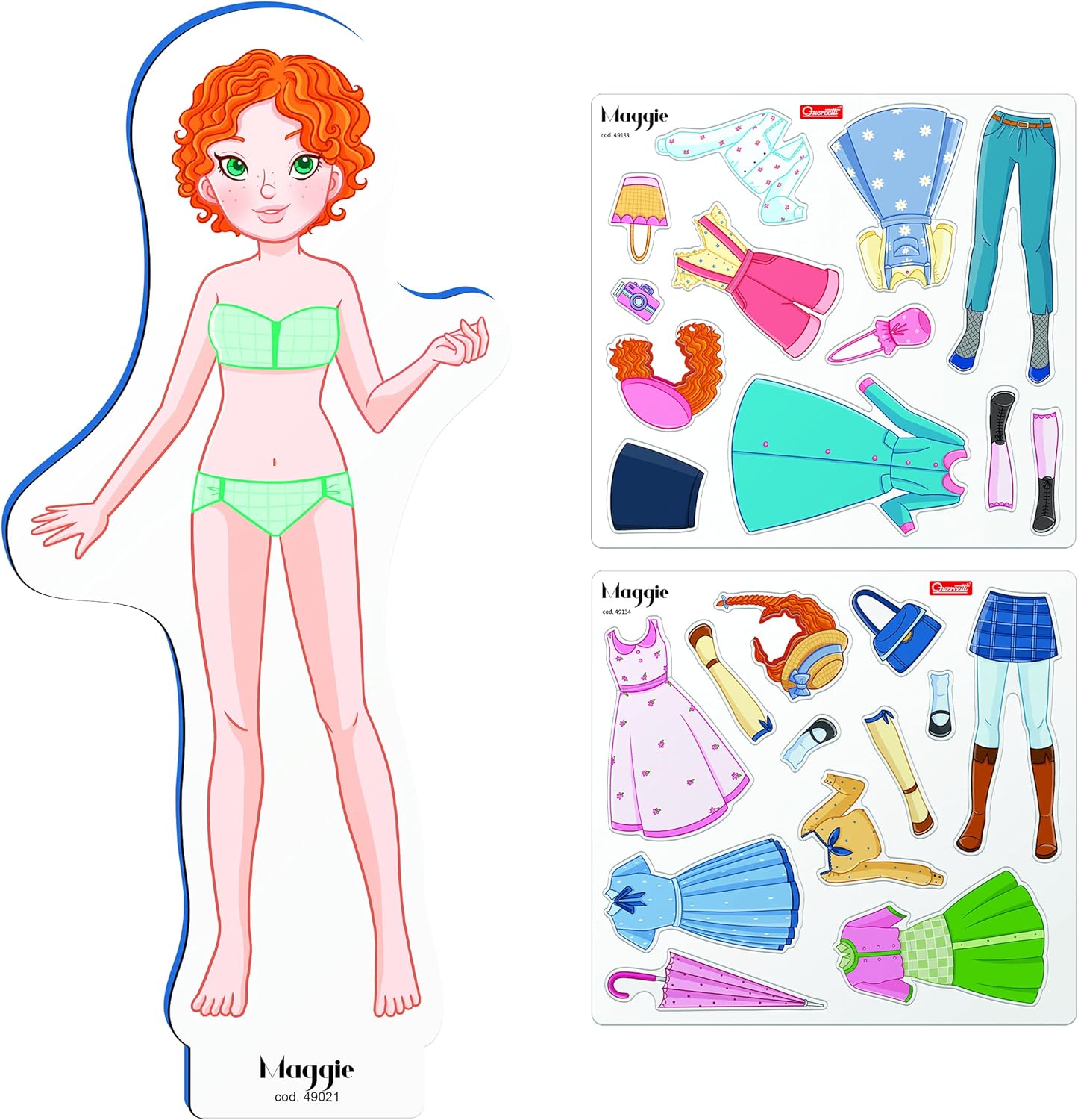 Thumbnail 3 de Quercetti Magnetic Fashion Maggie – Gioco magnetico per bambina (5 anni) con 29 accessori e outfit componibili