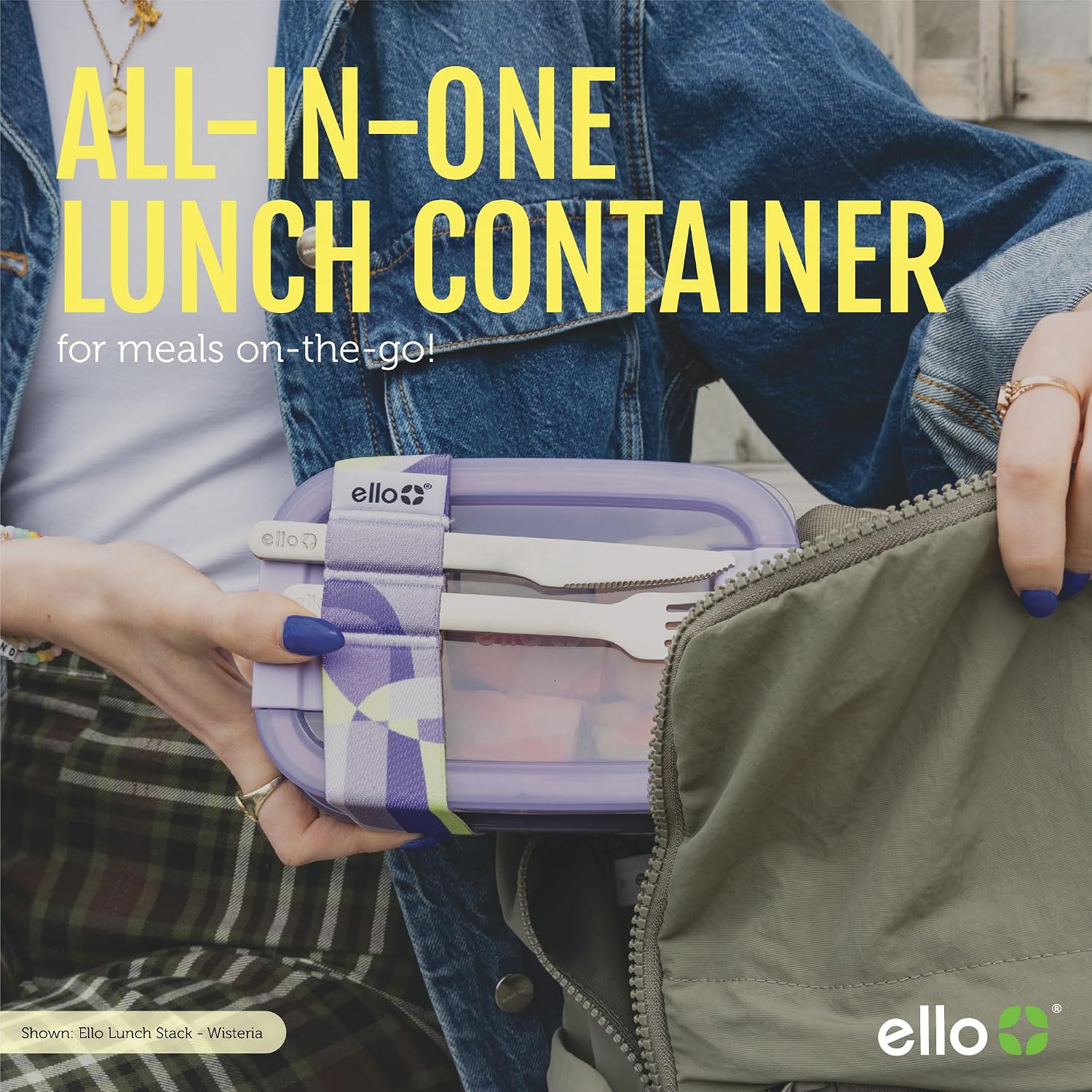 Thumbnail 5 de Ello Bento Box Lunch Stack 2-Pack