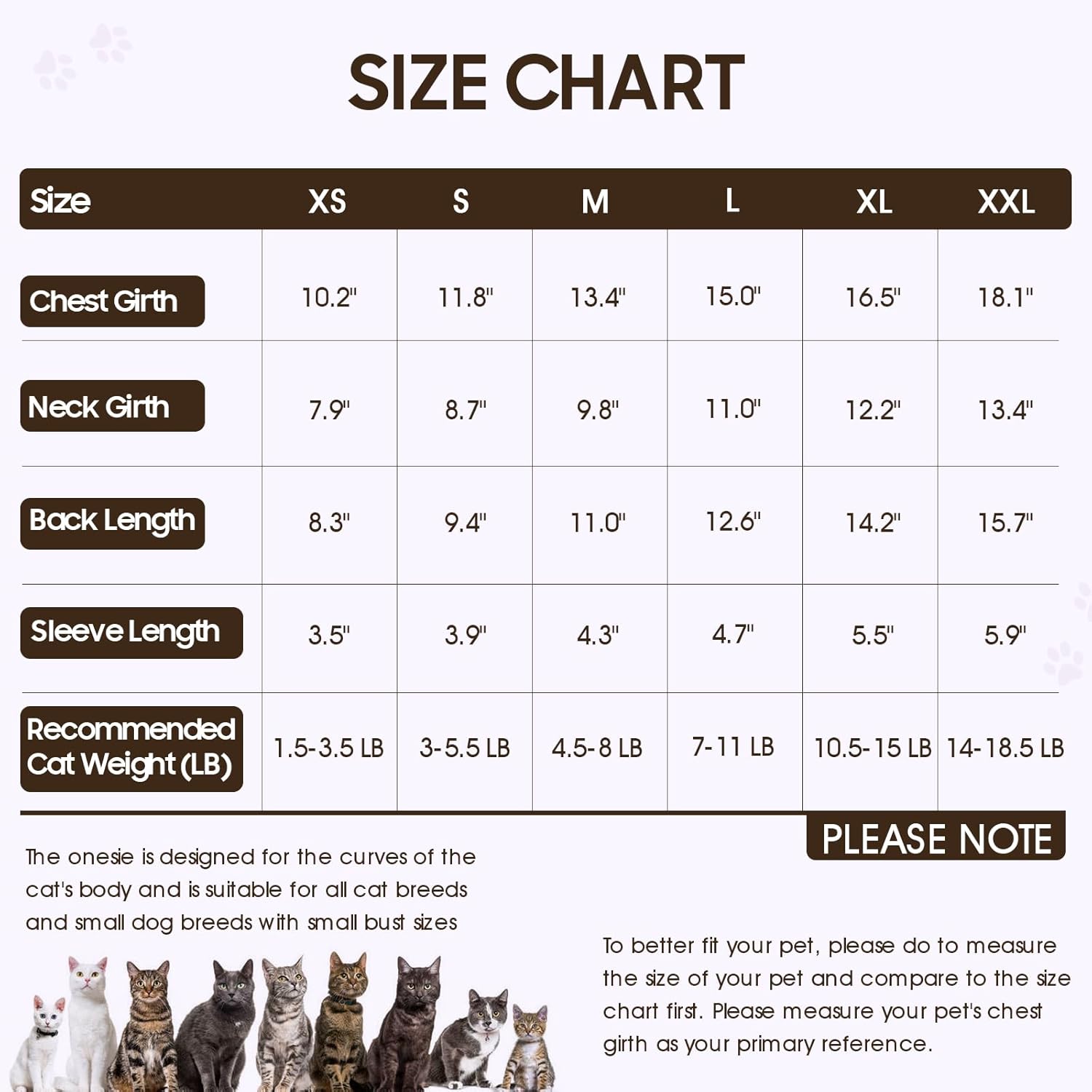 Thumbnail 1 de OUOBOB Sphynx Cat Recovery Suit – Soft anti-licking bodysuit for post-surgery protection (Green, 2XL)