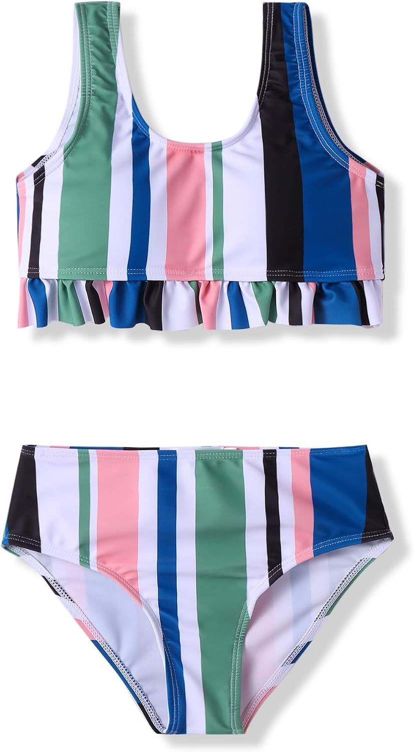Thumbnail 6 de Ensemble bikini Arshiner pour filles (9 à 14 ans) à volants et imprimé floral