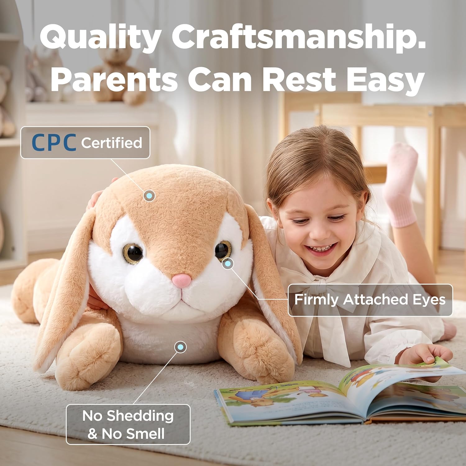 Thumbnail 3 de IKASA Giant Rabbit plush toy 78cm