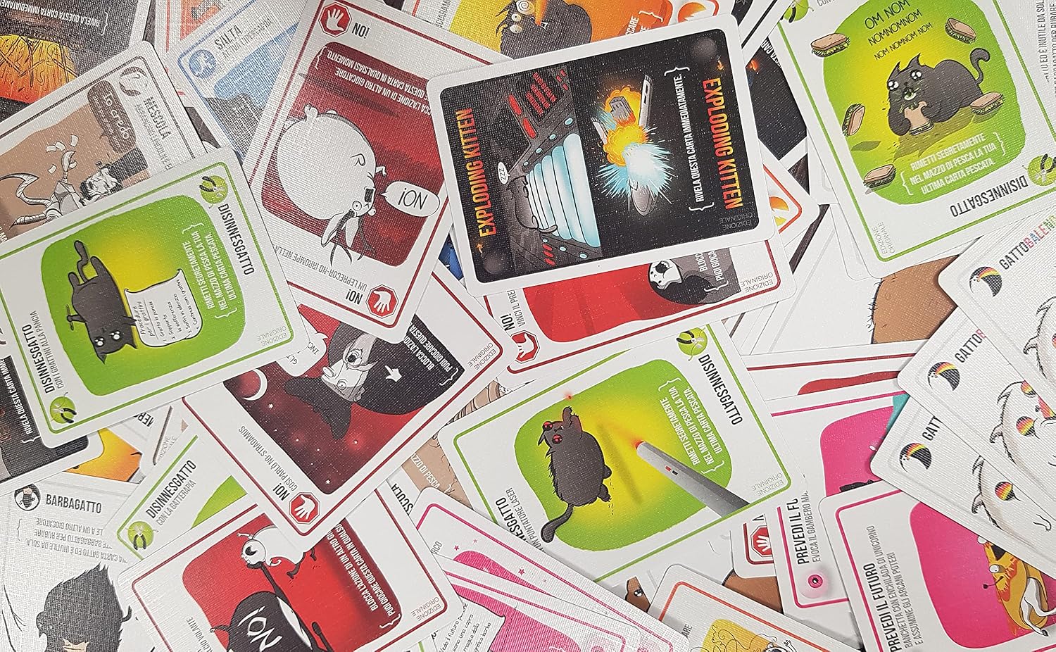Detalle de Exploding Kittens - Gioco di Carte (Edizione Italiana) di Exploding Kittens