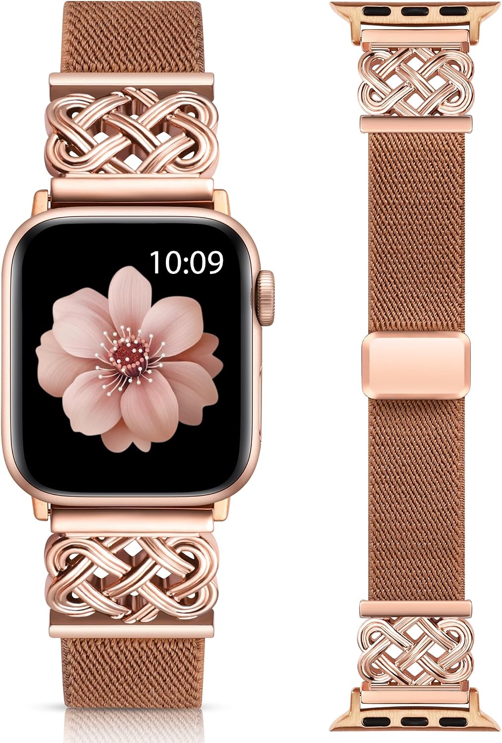Thumbnail 6 de Minyee Magnetic Stretchy Band for Apple Watch (38/40/41/42/44/45/46/49mm) with Celtic Knot Nylon Strap