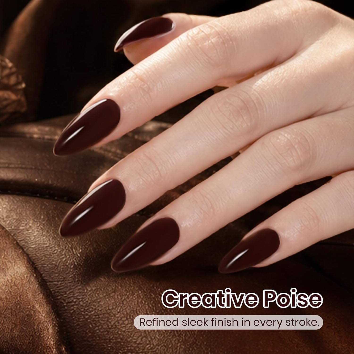 Thumbnail 3 de Beetles Brownie Velvet Dark Brown Gel Nail Polish, 15 mL, LED-Cured