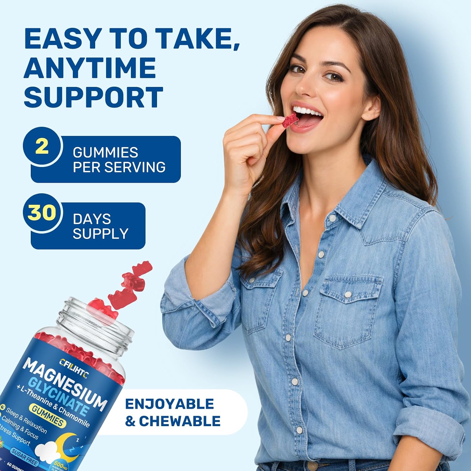 Thumbnail 6 de Magnesium Glycinate Gummies 500 mg