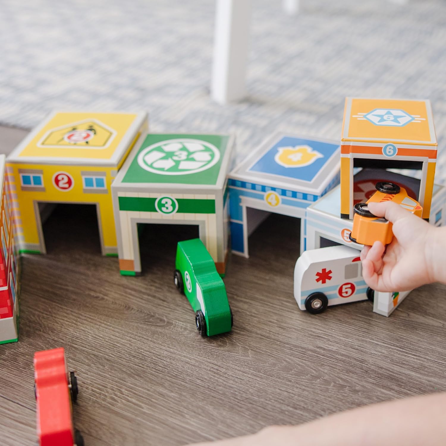 Thumbnail 4 de Melissa & Doug Juego de colocar y clasificar — Montessori 3‑5 años 🚂