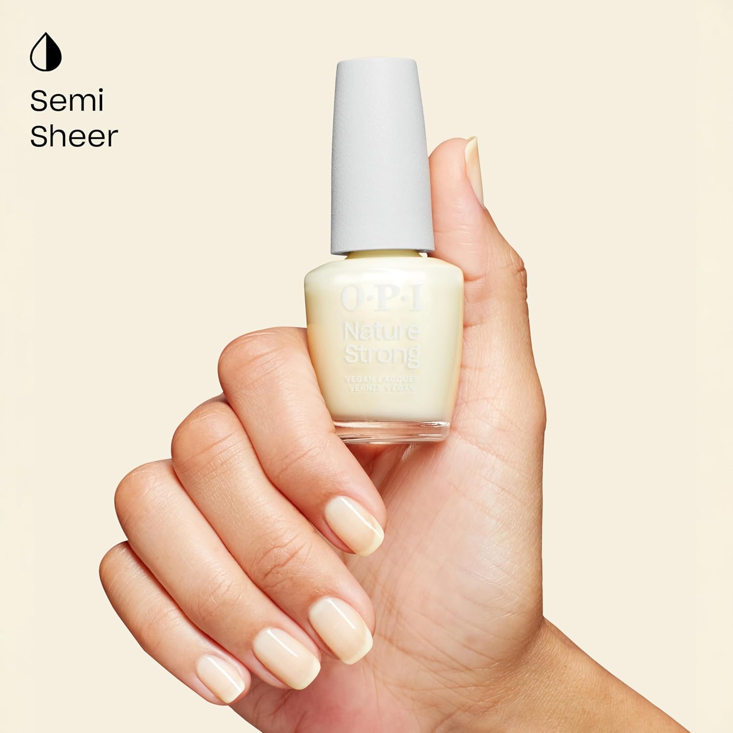Thumbnail 3 de OPI Nature Strong Cauliflower Power White Creme Nail Polish – high-shine, up to 7 days wear (15ml)