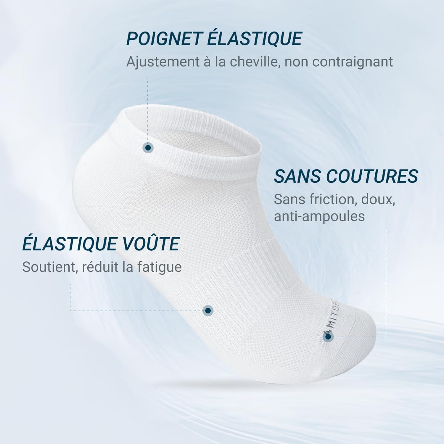 Detalle 2 de LOFIR Chaussettes en Bambou Homme 6 paires