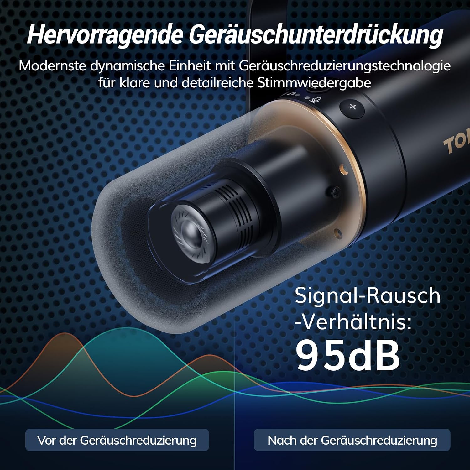 Thumbnail 1 de TONOR TD510+LP Dynamisches Mikrofon 60–17kHz 🎤