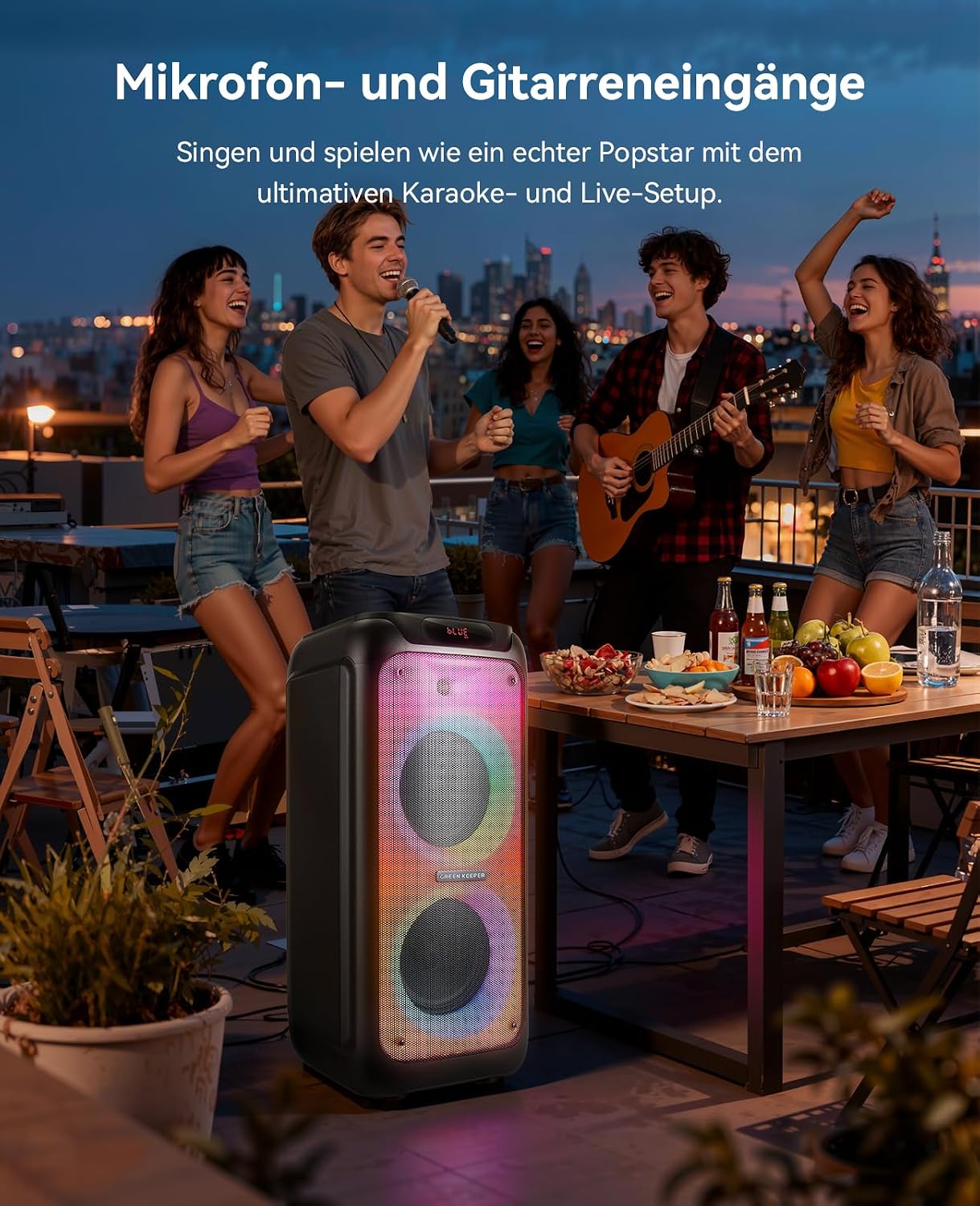 Thumbnail 6 de GK-MAX Karaoke Maschine 600W Bluetooth đ€