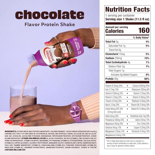 Thumbnail 1 de Premier Protein 30g High Protein Shake, Chocolate (12 Pack)