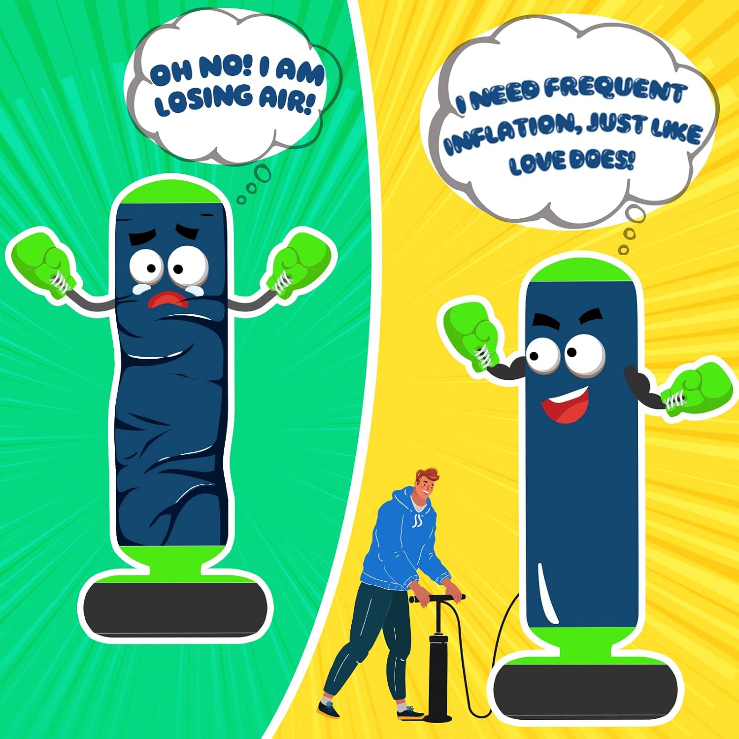 Thumbnail 6 de QPAU 48 Inch Inflatable Punching Bag for Kids đ„