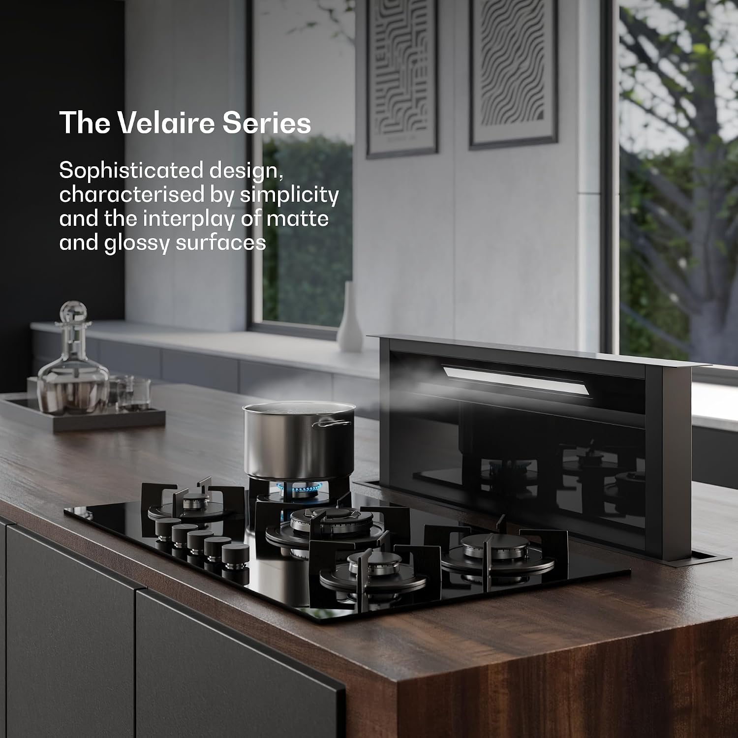 Detalle 2 de Klarstein Velaire gaskookplaat 90 cm, 5 branders en 10.400 W