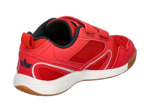 Detalle 2 de Lico Unisex Kinder Boulder V Hallenturnschuhe, Rot Marine, 38 EU – solide Indoor-Schuhe mit austauschbarer Sohle