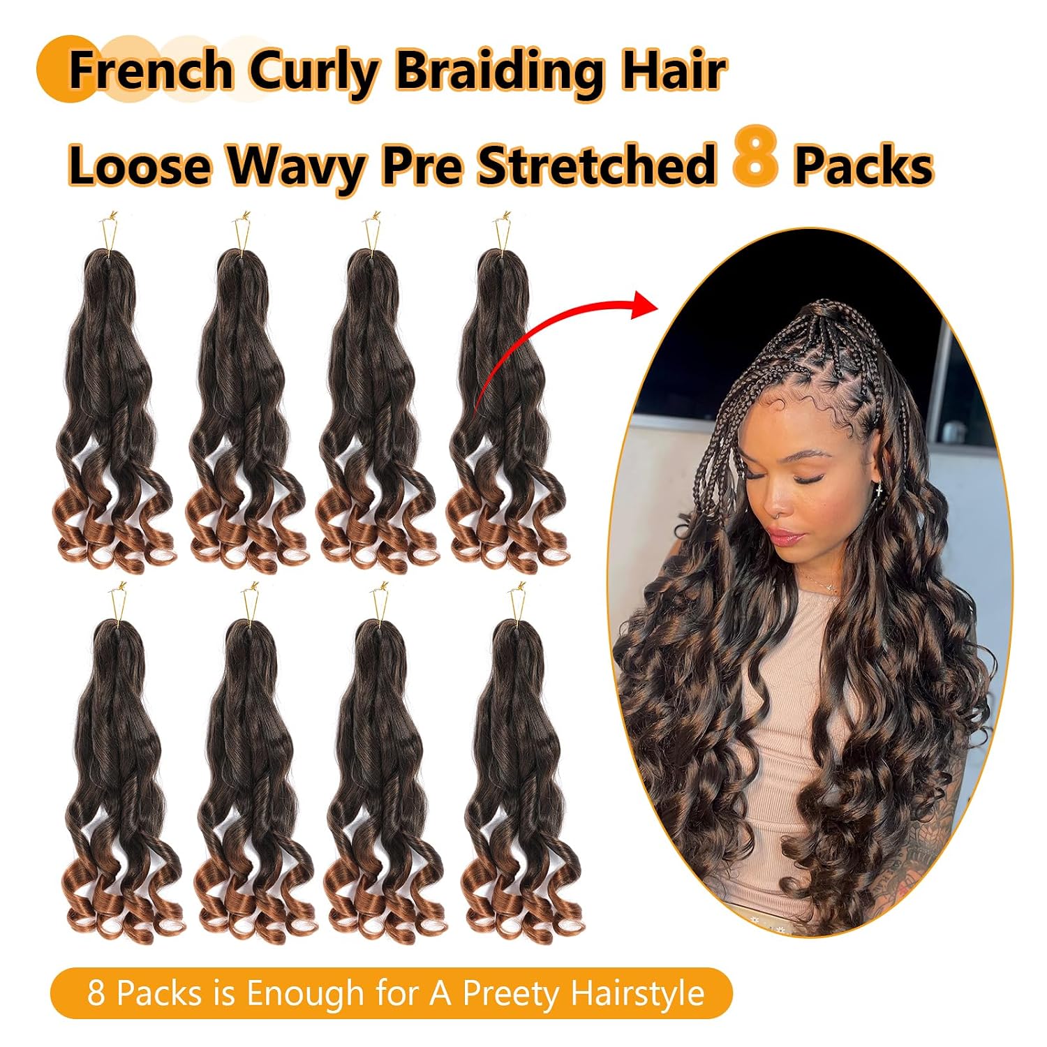 Thumbnail 4 de French Curl Flechthaar 40,6 cm 1B/30